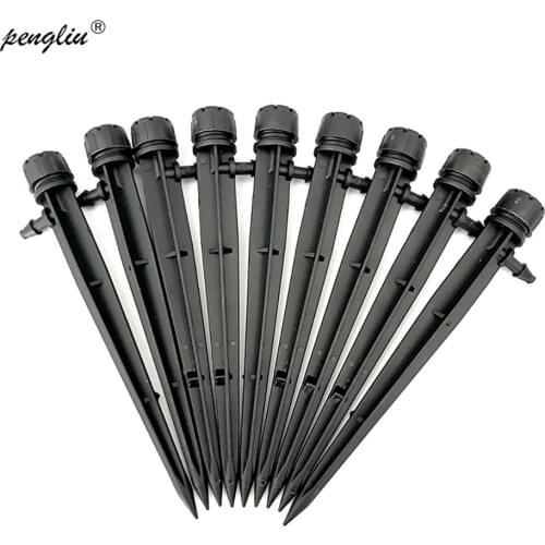 20Pcs Micro Bubbler Drip Irrigation Adjustable Emitters Stake Water Dripper Farmland Watering connect to 4/7 mm Hose IT039