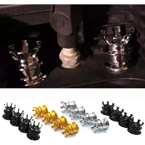 4pcs Crown Style Spark Plug Head Bolt Cap Covers For Harley Twin Cam Sportster XL883 XL1200 Motocross Accessories
