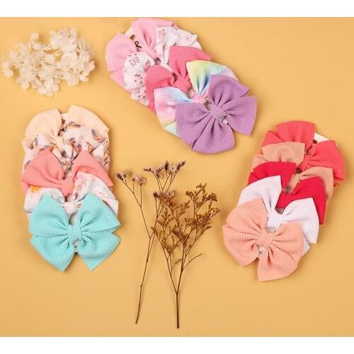 5pcs/set Baby Hairpin Ribbon Bowknot Childrens Hairpin Childrens BB Clip Hairpin Baby Girl Hair Accessories Cute Headdress