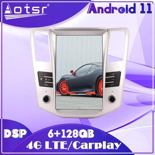 128G Android 11 Car Multimedia Radio Player For Lexus RX RX300 RX330 RX350 RX400 RX450 2004 2005 - 2007 GPS Navi Tesla Head Unit