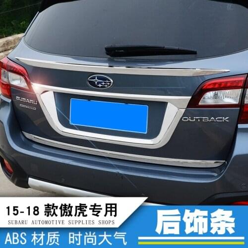 FOR Subaru Outback 2015 2016 2017 2018 2019 Tailgate Rear Door Bottom Cover Molding Trim ABS back door trim car Accessories