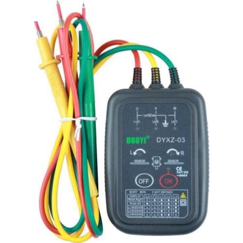 DYXZ-03 three-phase AC phase meter Contact type phase sequence tables, the phase detector