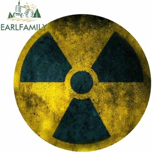 EARLFAMILY 13cm for Nuclear Waste Science Cool Cool Gift Car Stickers and Decals Fashion Bumper JDM Vehicle Decoration