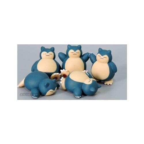 5pcs/set pokémon Pikachu Kabimon child Toys Display pokemon Anime Action Figures kids kawaii Toys for Boys Girls Birthday Gift