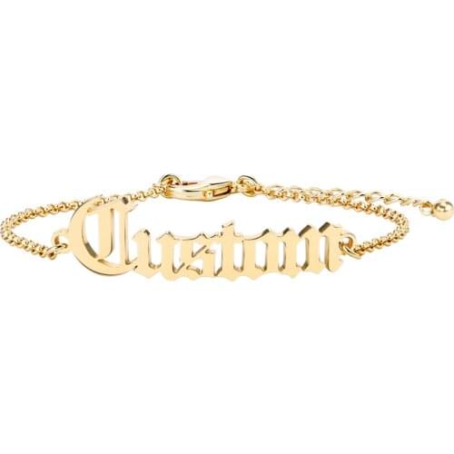 DODOAI Personalized Custom Name Bracelet Charms Handmade Women Kid Jewelry Handwriting Signature Love Message Customized Jewelry