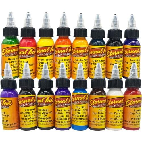 30ml Body Painting Tattoo Ink Permanent Makeup Coloring pigment Eyebrows Eyeliner Tattoo Paint Body Eternal Tattoo Ink