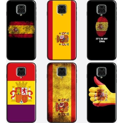Cool Spain Flag Case For Xiaomi Redmi Note 10 Pro 8T 9S 7 8 9 Pro Cover For Redmi 9 9A 9C 9T K40 7A 8A