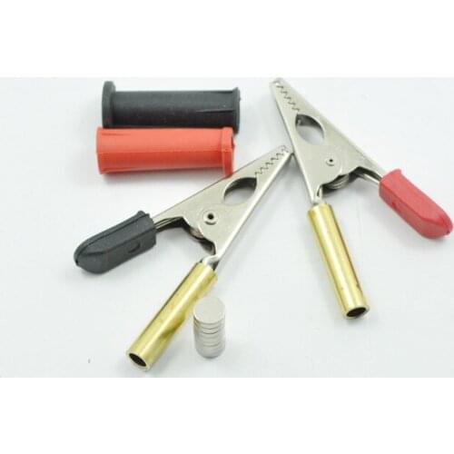 Copper copper electric clip alligator clip thickened high-quality test wire plug-in small test clip