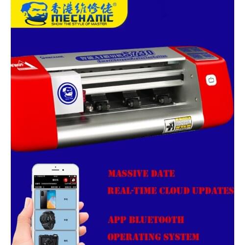 MECHANIC S730 Auto Film cutting machine mobile phone tablet front glass back cover protect film cut tool protective tape