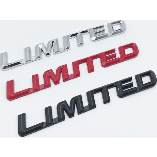 1pc 3D Metal LIMITED Car Sticker Emblem Badge for Universal Car Moto Bike Jeep Renegade Compass Cherokee Wrangler Grand Cherokee