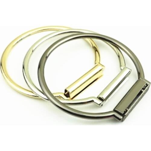 2pcs Metal O Ring Luggage Handbag Handle Hardware Accessories Round Shape Buckle DIY Tool