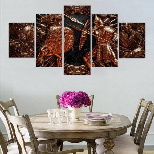 Home Decor Modular Canvas Picture 5 Piece Total War Saga: TROY Game Painting Poster Wall For Home Canvas Painting Wholesale