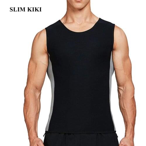 Men Sweat Vest Neoprene Sauna Waist Trainer mens vests Man Body Shaper Compression Shirt Slimming Belt Workout Tank Top Corset