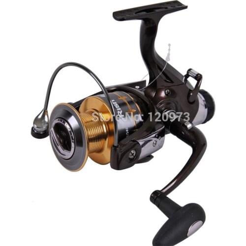 2015 New Carp Fishing Reel 5000 6000--10BB Spinning Reel Baitrunner Casting Reel Pesca Rear Drag Post-Loading Wheel