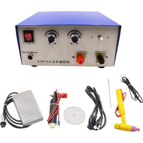 Pulse Spot Welding Machine 100A Necklace Bracelet Laser Spot Welder Jewelry Gold and Silver Line Welding Tool
