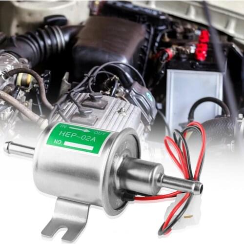 Fuel Pump Non-rust Corrosion-resistant Aluminium 12V Gas Diesel Oil Burning Pump HEP-02A Electronic Pump Electronic Diesel Pump
