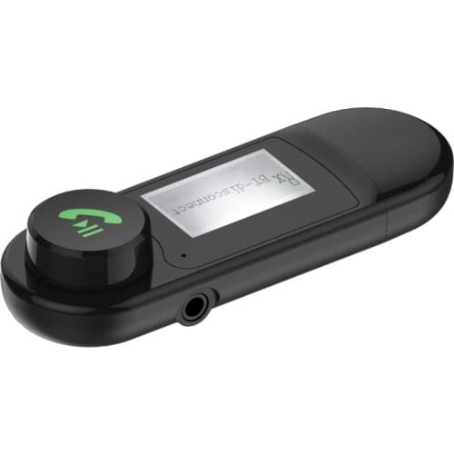 USB Compatible5.0 + EDR + LCD Display Audio Receiver Transmitter For TV PC Driver-Free USB Dongle 3.5MM 3.5 AUX Wireless Adapter