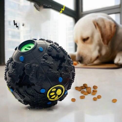 Leakage Ball Dog Food Ball Dog Toys Color Strange Molar Bite Resistant Squeak Toys Puzzle Ball Pet Supplies Puppy Accessories