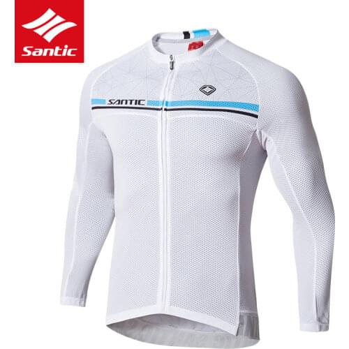 Santic Cycling Jersey Men Pro Road Bike Bicycle Jersey Maillot Ciclismo Summer Breathable Anti-sweat Cycling Clothing