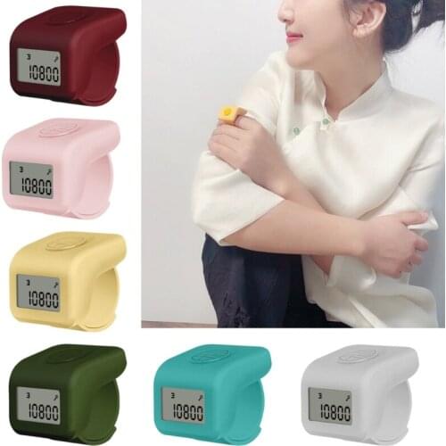 Chargeable 9 Channel Handheld Buddha Beads Finger Counter Rolling Beads Calculator Electrical Beads Counting Tool