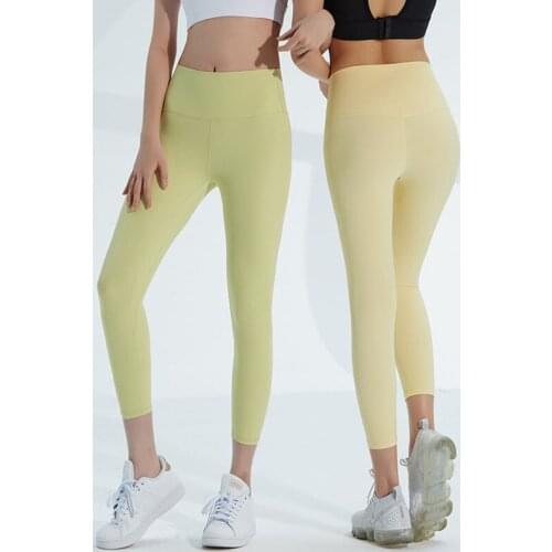 Women Yoga Pant Fitness Leggings Women Solid Sport Gym Tights Top Quality Nylon Workout Compression Pants