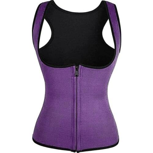 Vest Corset Fitness Body Shaper Women Waist Trainer Workout Slimming Tops Women Zip Sports Vest RW