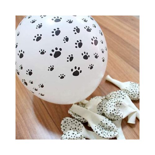 12''100 Pcs Paw Party Balloons Paw Print Latex Balloons for Weddings, Birthdays, Party Decorations