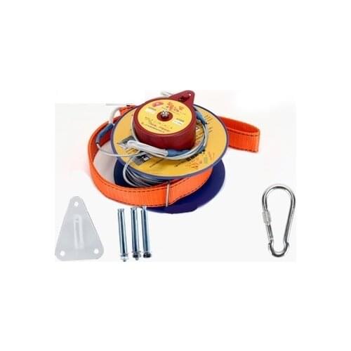 15--20M, High-rise escape device Descent control device safety belt mountaineering climbing cable harness life-saving rope sling