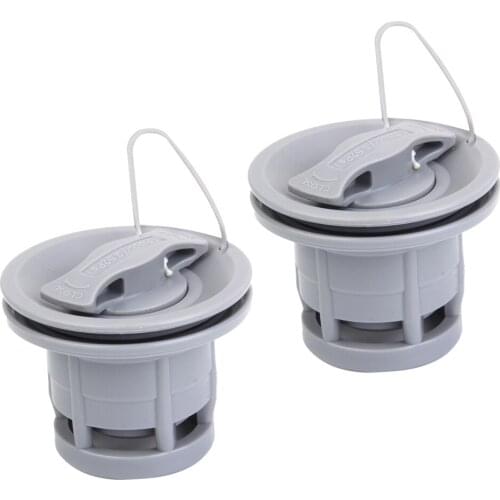 2Pcs Double Seal 8-groove Air Valve POM Water Sports Accessories for Inflatable Rowing Boat Dinghy Kayak Canoe