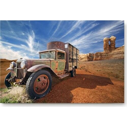 Car Sky Blue Old Cliff Cloud Dry Desert Hot Cloudy Yellow Landscape Empty Non Slip Backing Accessory Sets Floor Carpets