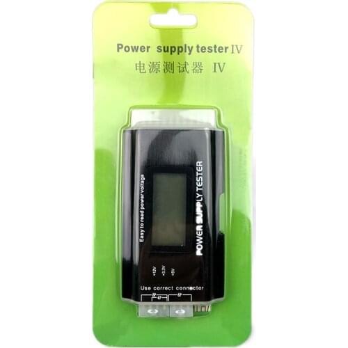 Digital LCD Computer PC Power Supply Tester Checker 20/24 pin SATA HDD ATX BTX Meter Power Supply Tester Checker Power Measuring