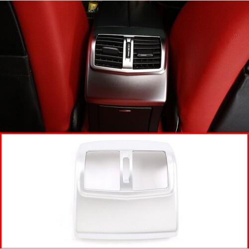 For Mercedes Benz E Class W212 12-15 ABS chrome Carbon fiber pattern Rear Air Conditioning Vent Cover Trim Car Accessories 1 Pcs