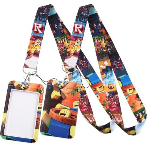 LT650 Game Print Keychain Ribbon Lanyards for Keys ID Card Phone Straps Hanging Rope Lariat Students Badge Holder