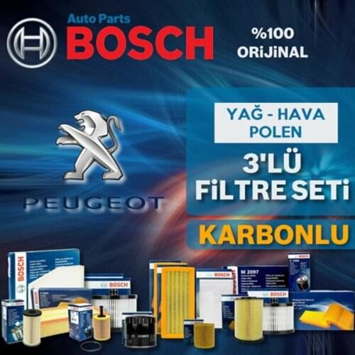 For Peugeot 307 1.6 Bosch Filter Care Set 2000-2009