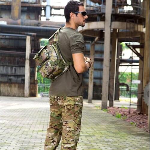 Ranger riding Nylon Fabric backpack outdoor single shoulder bag tactical chest bag photography Messenger Bag climbing package