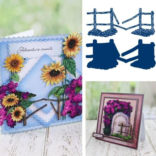 2021 NEW Rustic Fence Metal Cutting Dies Scrapbook Diary Decoration Stencil Embossing Template DIY Greeting Card Handmade