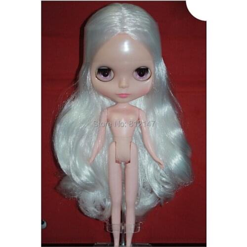 Nude blyth dolls white hair suitable for girl 144025