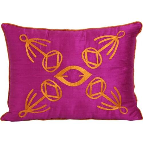Cushion Home Decor 100 Silk Ornamental Handmade Embroidered Design Award Winner Turkey Anatolian Motifs Decoration Pillow