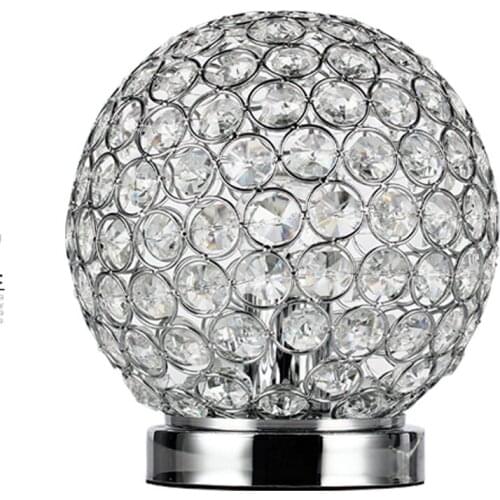 Supply Dining Room Decoration Table Lamp Modern Wedding Table Light Romantic Bedside Crystal Bed E27 Desk Lamp Wholesale