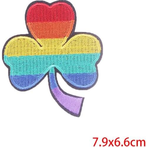 Rainbow Patch Embroidered Patches For Clothing Iron On Patches On Clothes Lgbt Flag Gay Pride DIY Appliques Decor Accessories