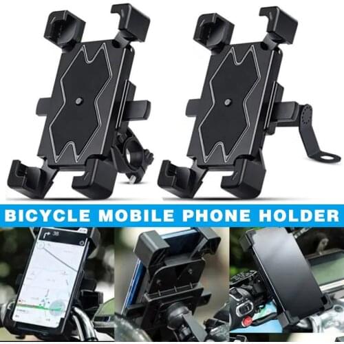 Bicycle Mobile Phone Holder Bracket Mountain Bike Riding Mobile Phone Navigation Stand for Handlebar/Rearview Mirror GK9