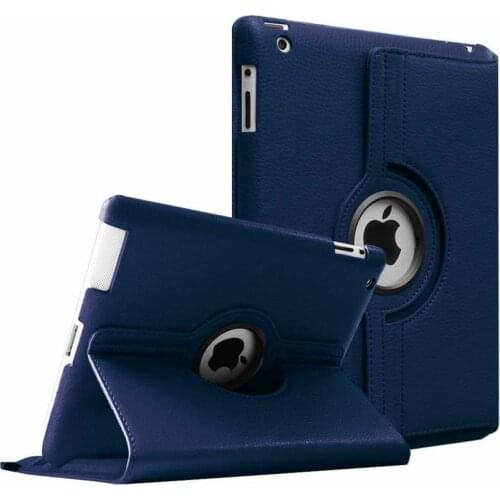 360 Degrees Rotating Flip PU Leather Case Cover for iPad 2 3 4 Smart Tablet Auto Sleep/Wake Stand Holder Cases A1395 A1460 A1430