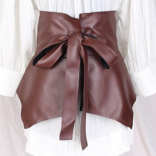 Wide Waist Peplum Belt Vintage Stylish Cinch Coat Dress Woman Fashion Strap