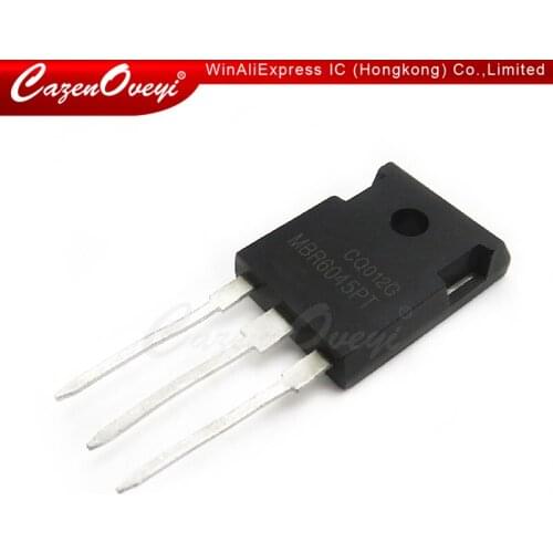 10pcs/lot MBR6045PT TO-247 Schottky rectifier diode 60A 45V original authentic/ In Stock