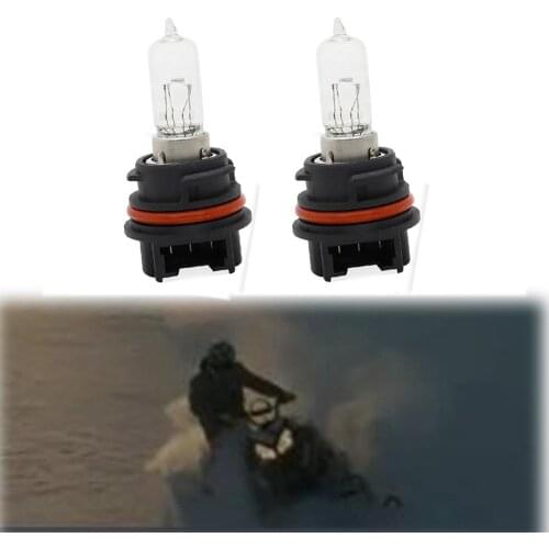 2 piece Headlight Bulb For 2006-2014 Kawasaki Brute force 750 650 Suzuki Vinson 500 Quadsport Z400 Z250 Can-Am DS250