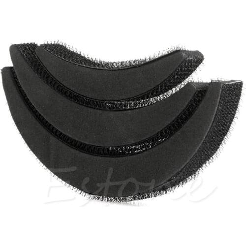 1 Set 3Pcs Fluffy Crescent Hair Styling Tool Bump Foam Sponge Pad Insert Wedding