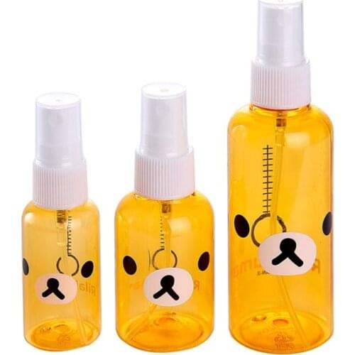 30/50/100ML Cute Cartoon Spray Bottle Portable Transparent Spray Bottle Beauty Lotion Fine Mist Bottle Cosmetic Container