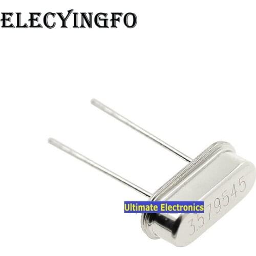 40pcs Passive crystal HC-49S 3.579545MHZ 3.579545M Crystalline DIP 2feet