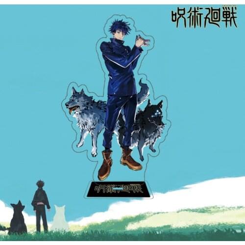 Anime Jujutsu Kaisen Yuji Itadori Fushiguro Megumi Gojo Satoru Acrylic Figure Stand Model Plate Desk Decor 15cm toys Gifts