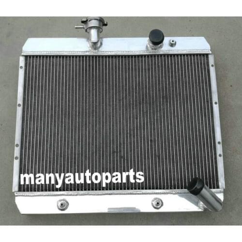 52mm aluminum radiator for Jaguar 4.2L XKE E-Type Series 2 AT 1969-1971 1970 1969 69 70